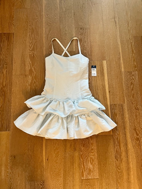 Ralph Lauren Other - Ralph Lauren White Striped Ruffle Hem Sundress NWT